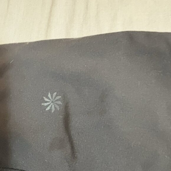 Athleta Leggings Womens M Salutation Colorblock Black Pink Yoga 7/8 Powervita - Picture 6 of 6